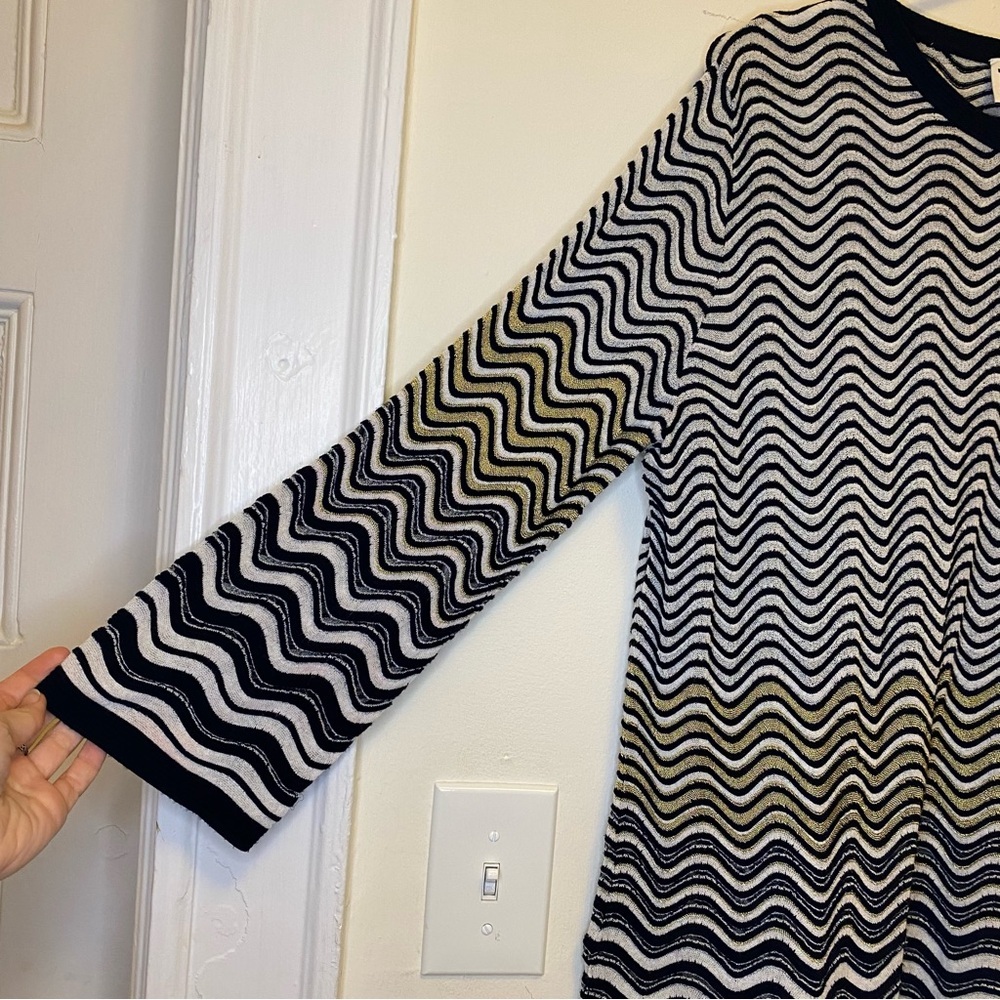 Missoni Zigzag Pattern Fine Knit Lightweight Swea… - image 4